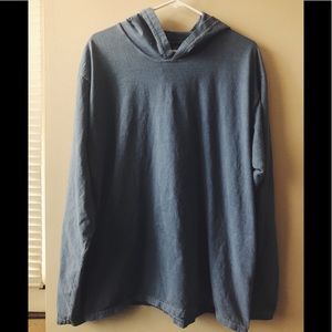 Comfort Colors Blue Long Sleeve T Shirt Hoodie